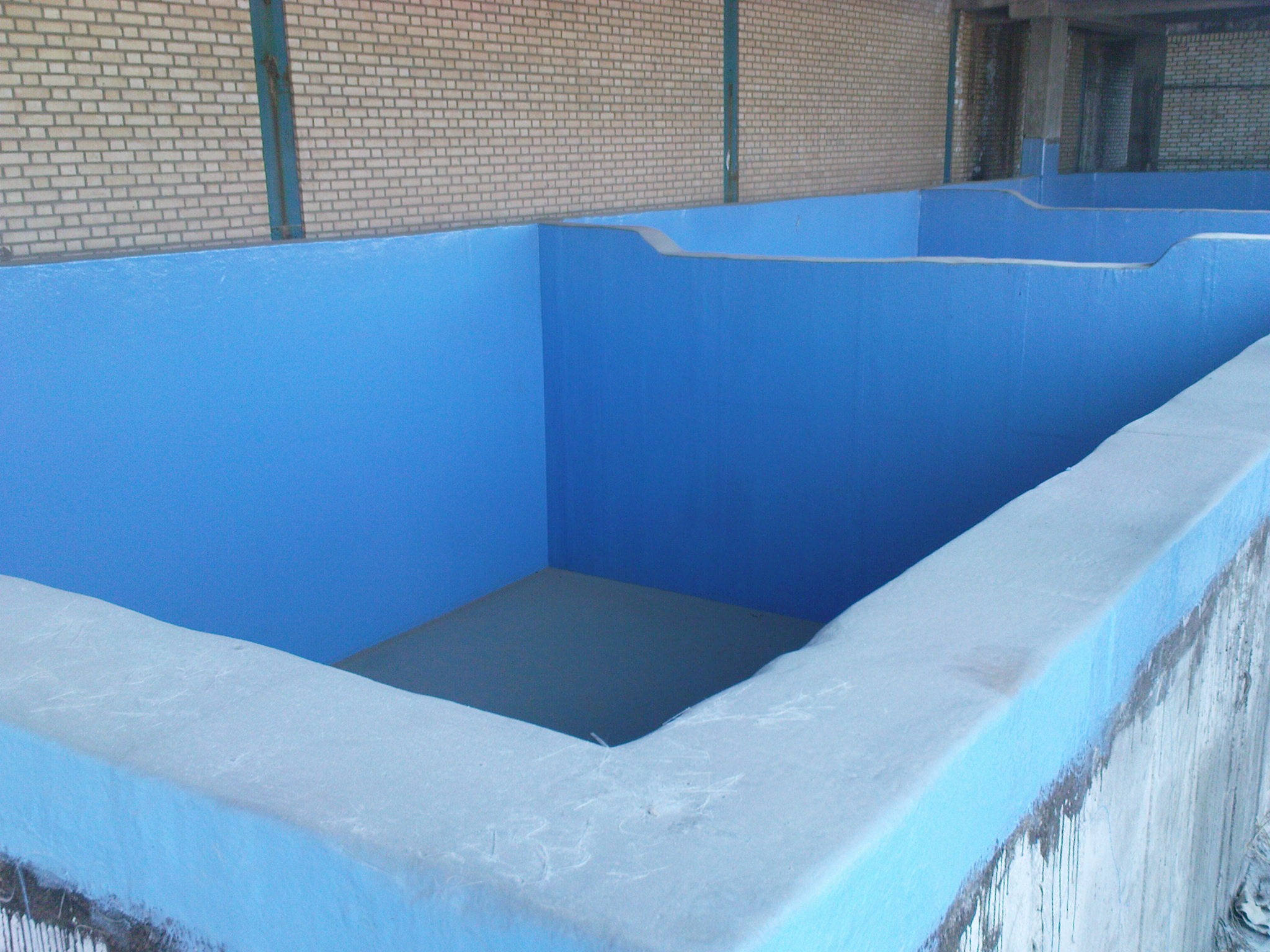 پوشش حوضچه های بتنی